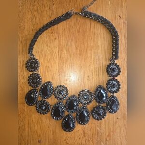 Elegant Black Statement Necklace